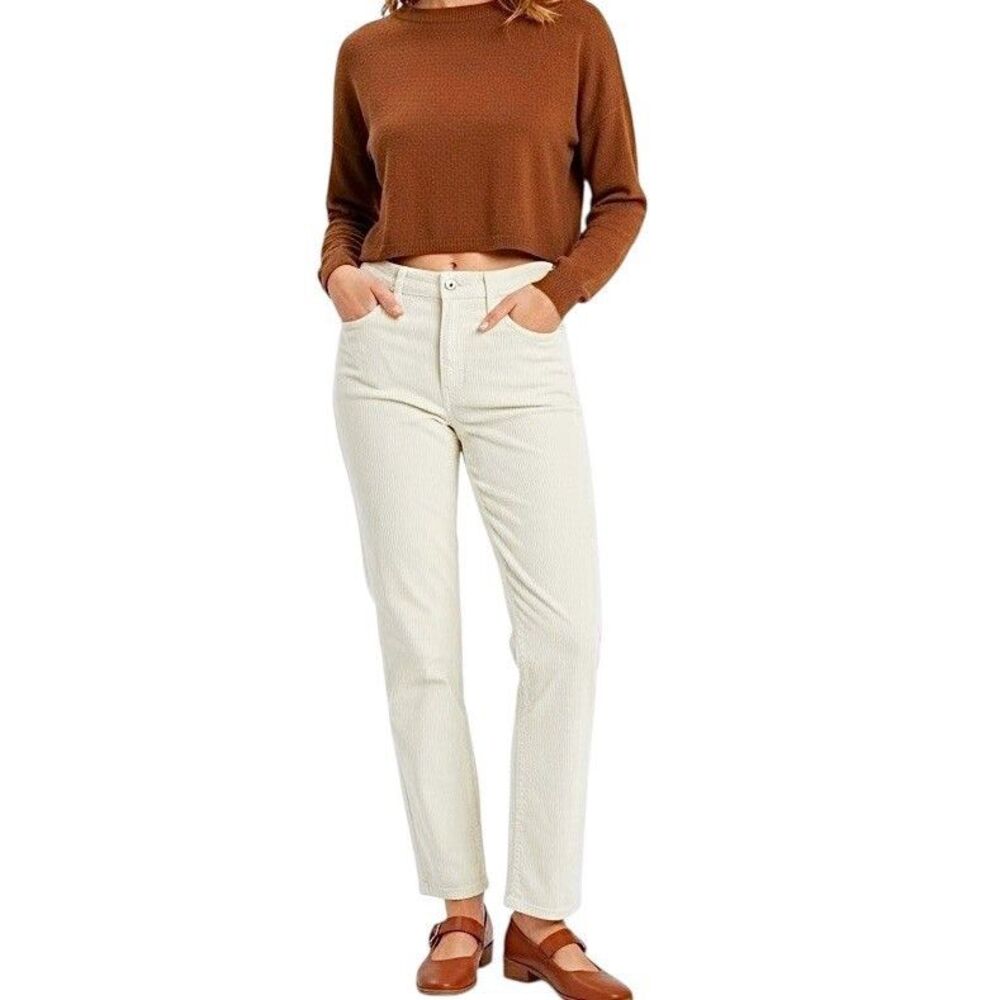 Hollister Pants Womens Size 9 Size 29 Corduroy Ultra High Rise Preppy Minimalist